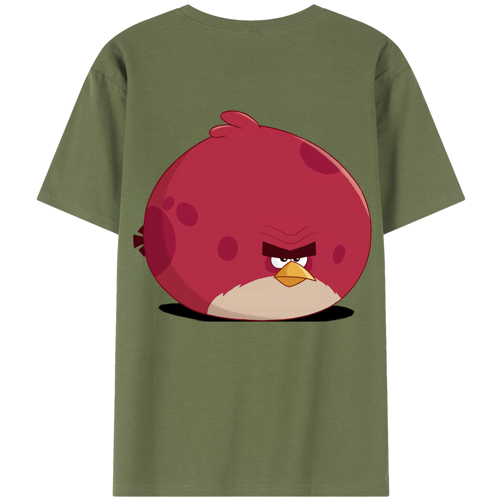 （画像用） Angry Birds アングリーバード 綿100％半袖Tシャツ（背面プリント）